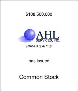 AHL Services, Inc. Has Issued Common Stock