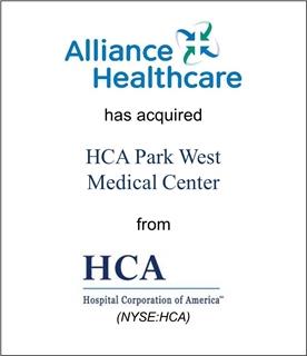 Alliance Healthcare Has Acquired HCA Park West Medical Center