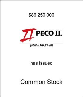Peco II Has Issued Common Stock