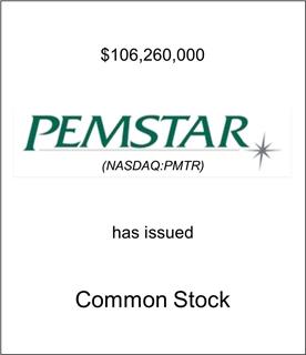 Pemstar Has Issued Common Stock