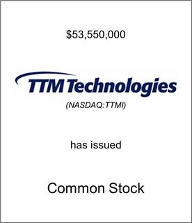TTM Technologies Has Issued Stock
