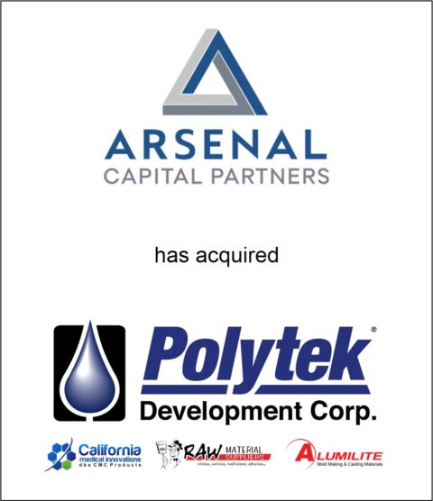 Genesis Capital Advises Arsenal Capital Partners On Its Acquisition of Polytek Development Corp.