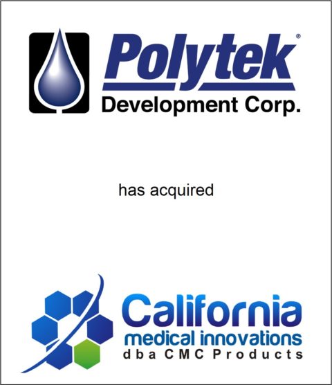 Genesis Capital Advises Polytek Development Corp. on its Merger with California Medical Innovations