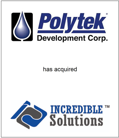 Genesis Capital Advises Polytek Development Corp. on its Acquisition of Incredible Solutions