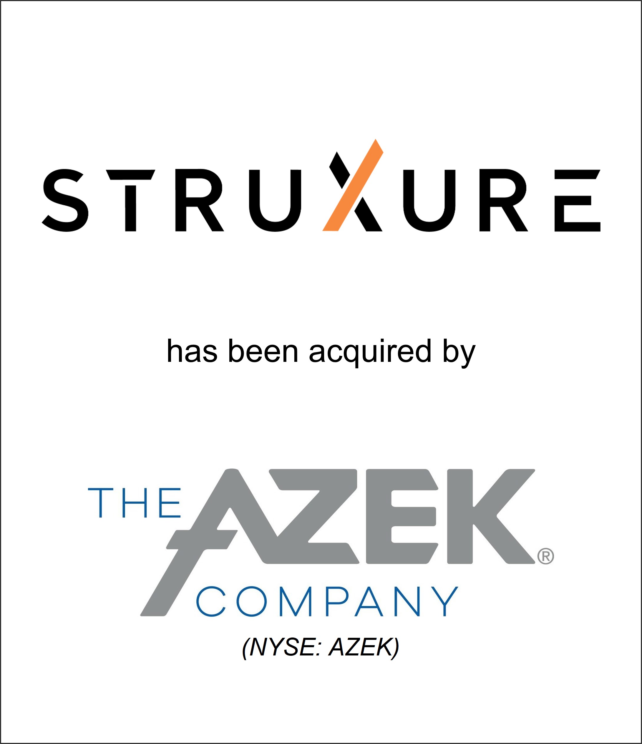 Genesis Capital Advises Founder-Owned StruXure on Sale to The AZEK® Company            (NYSE: AZEK)