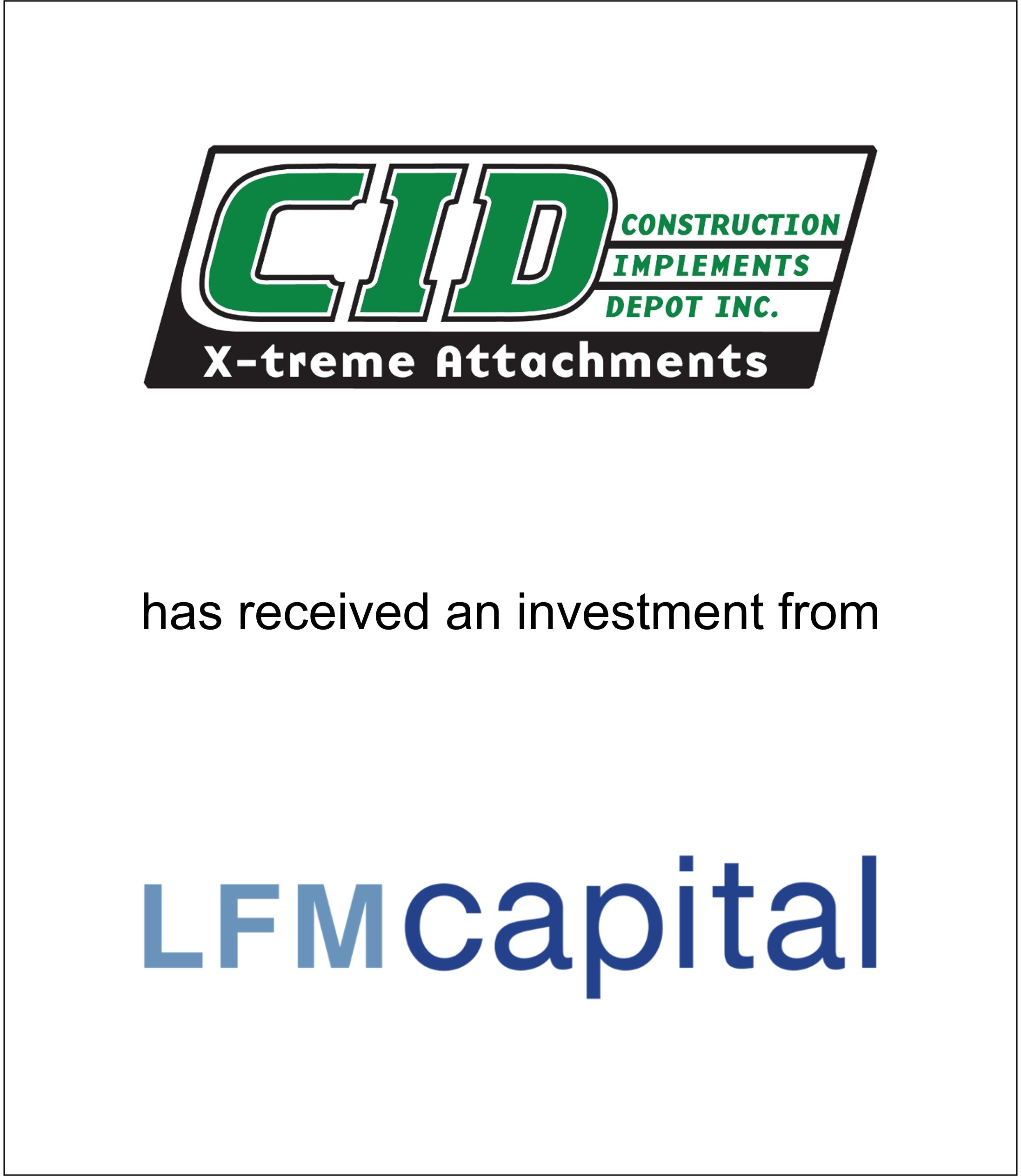 Genesis Capital Advises Construction Implements Depot on its Investment from LFM Capital